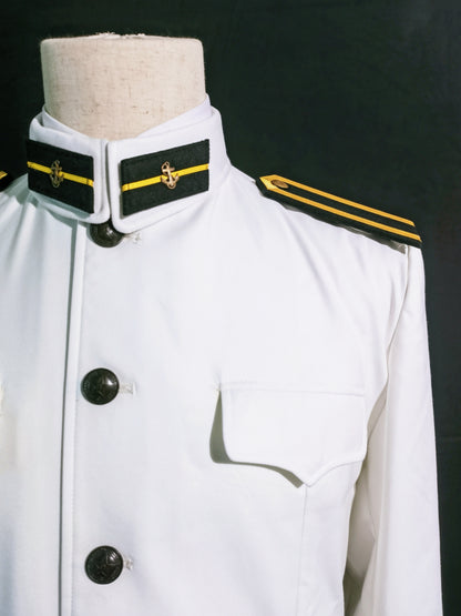 Chinese Type 55 Naval Cadet White Tunic and White Trousers Reproduction Uniform Set