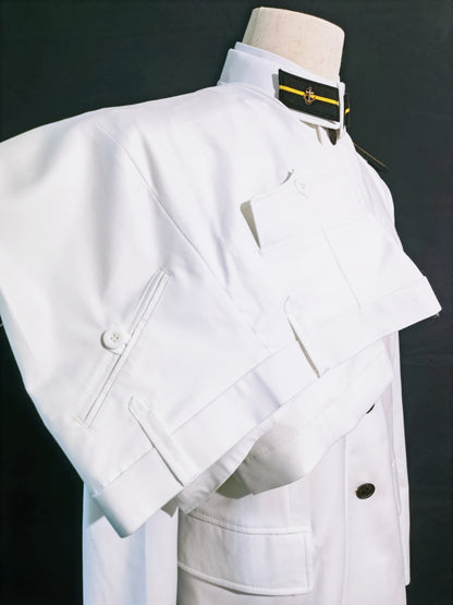 Chinese Type 55 Naval Cadet White Tunic and White Trousers Reproduction Uniform Set