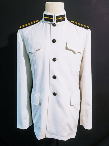 Chinese Type 55 Naval Cadet White Tunic and Navy Trousers Reproduction Uniform Set