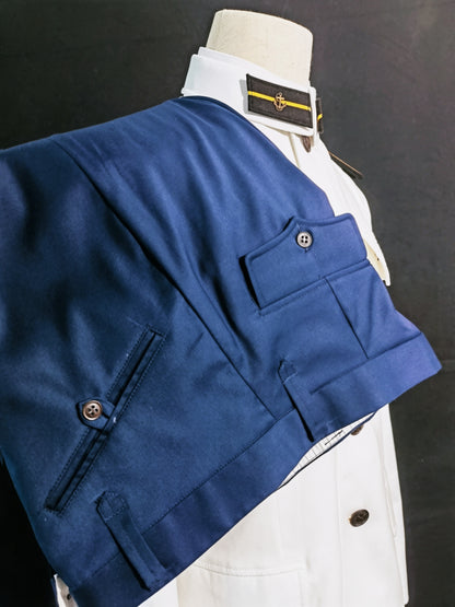 Chinese Type 55 Naval Cadet White Tunic and Navy Trousers Reproduction Uniform Set
