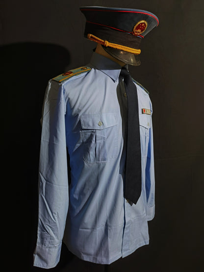 Original China Type 97 Industry and Commerce Summer Long Sleeve Shirt Uniform Set